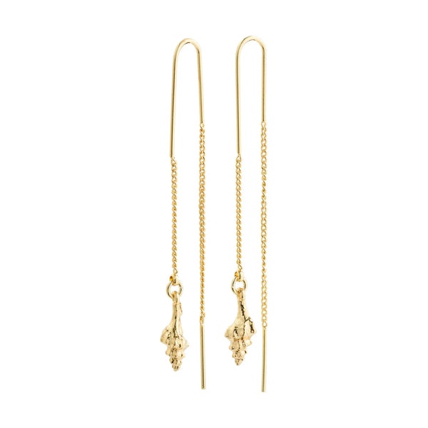 Sea Gold Plated Pull Through Earrings