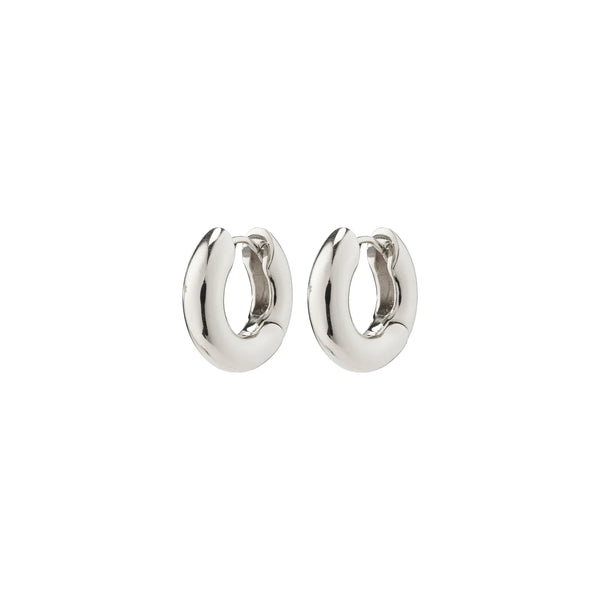 Aica Micro Silver Plated Hoops