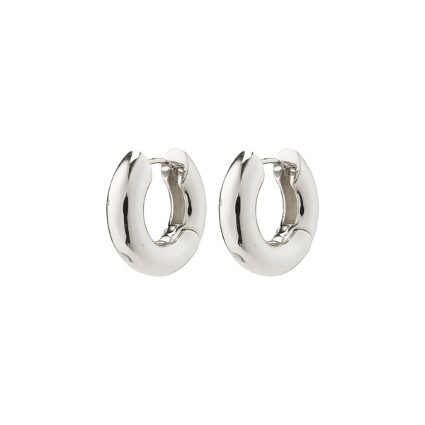 Aica Small Silver Plated Hoops