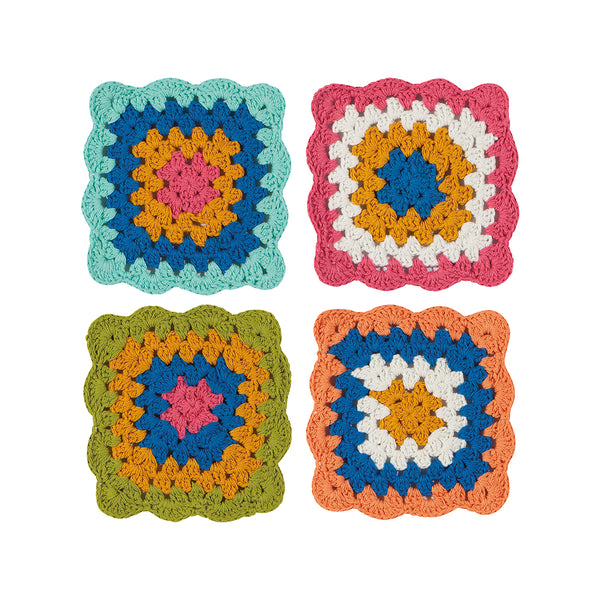 Loop de Loop Crochet Coasters Set