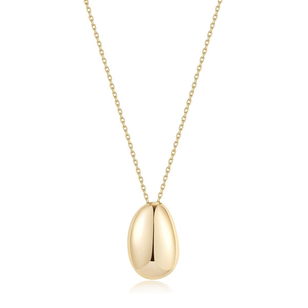 Gold Plated Harmony Pebble Necklace