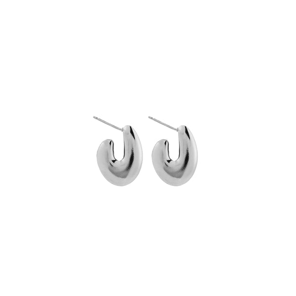 Silver Hyde Hoop Earrings