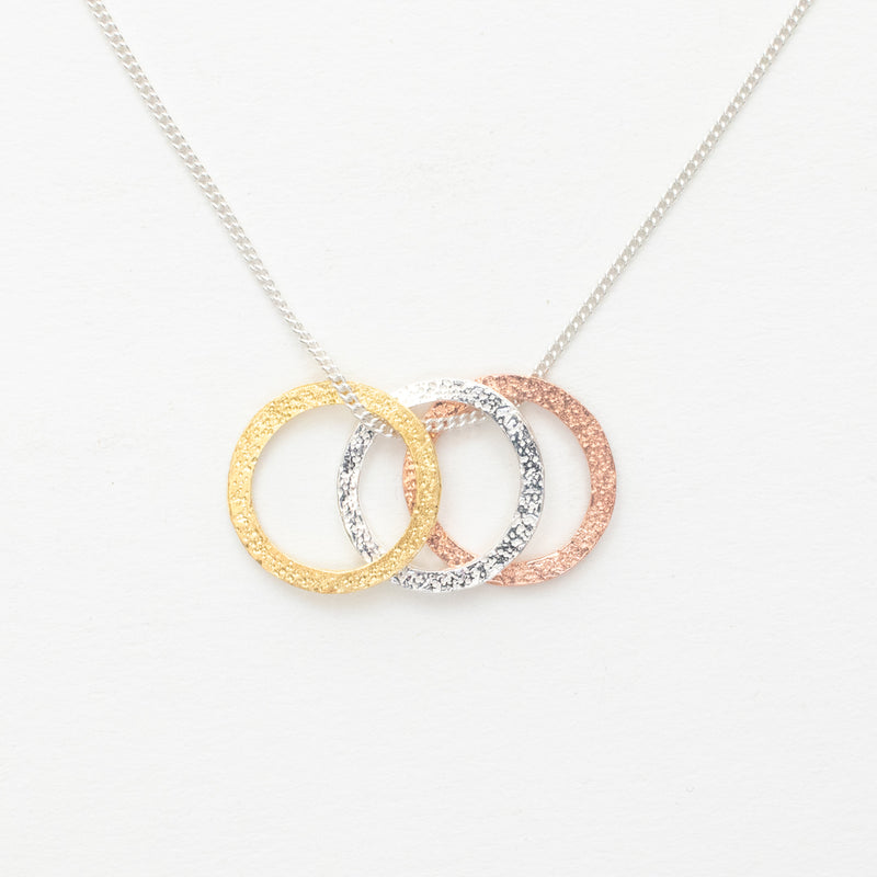 Stella Triple Ring Necklace