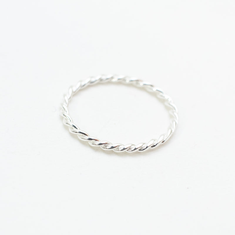 Twisted Silver Ring