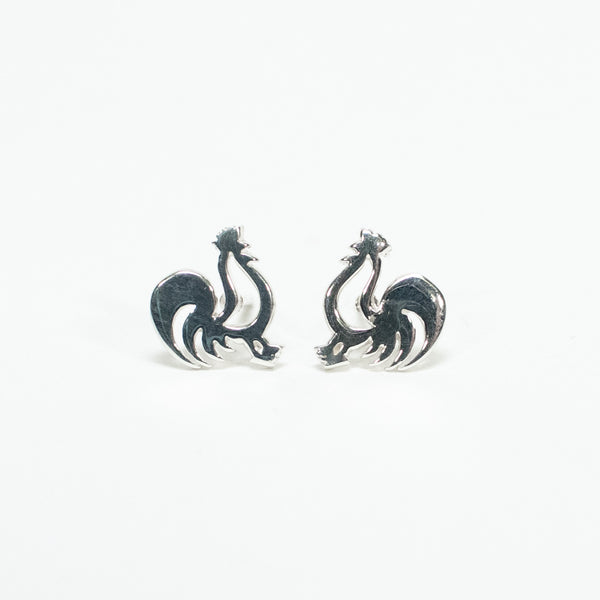 Silver Year of the Rooster Studs