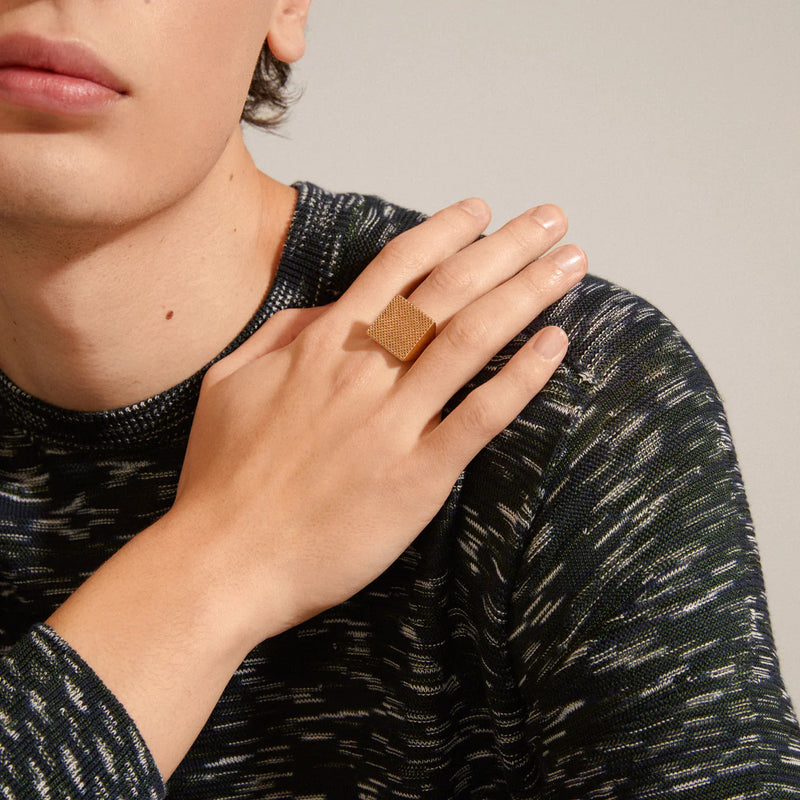 Pulse Gold Plated Ring
