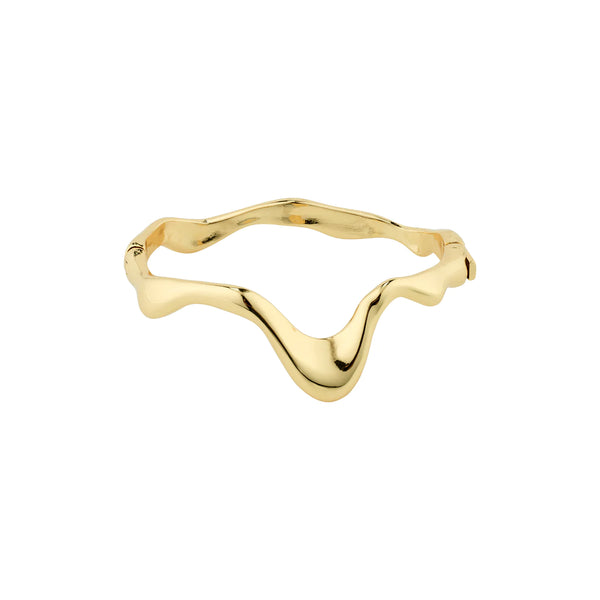 Moon Gold Plated Statement Bangle