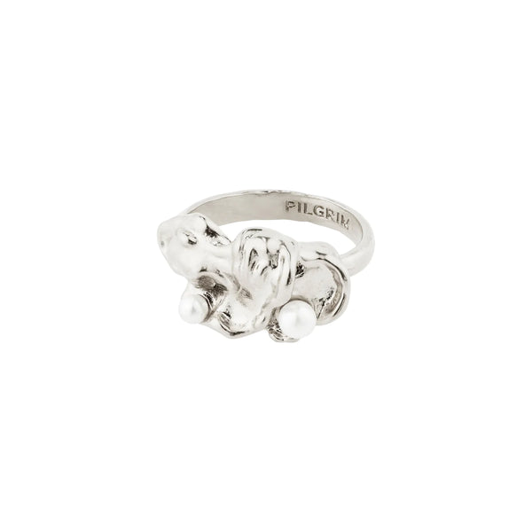 Moon Silver Plated Ring