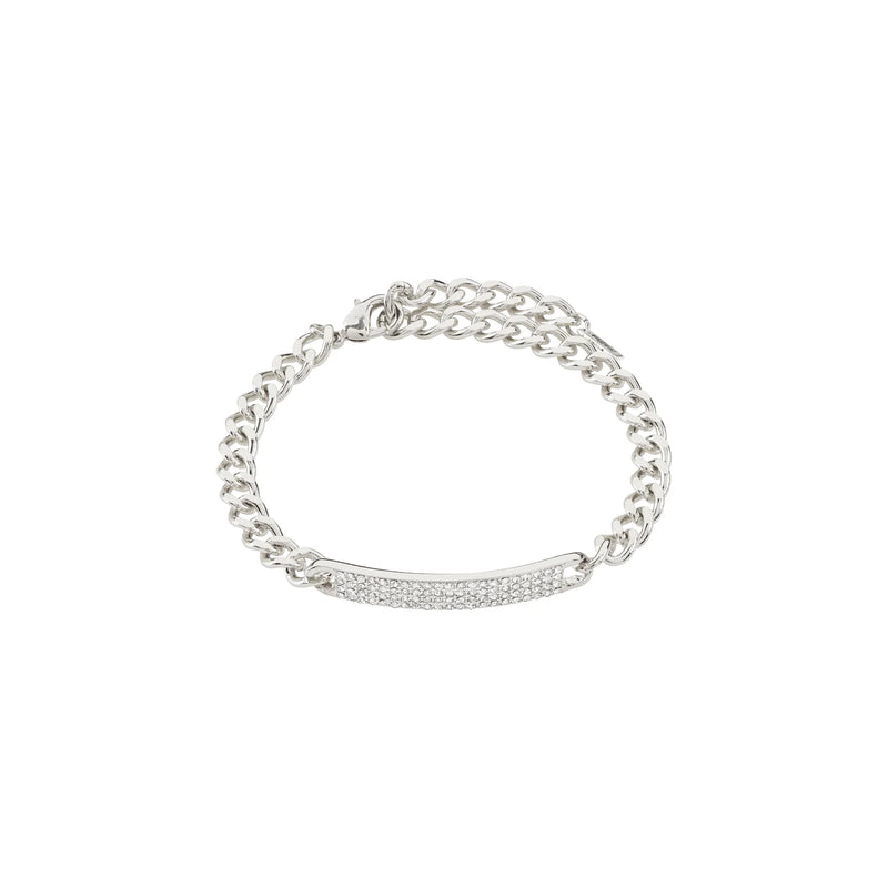 Heat Silver Plated Crystal Bracelet