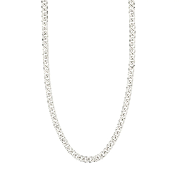 Heat Silver Plated Chain Necklace