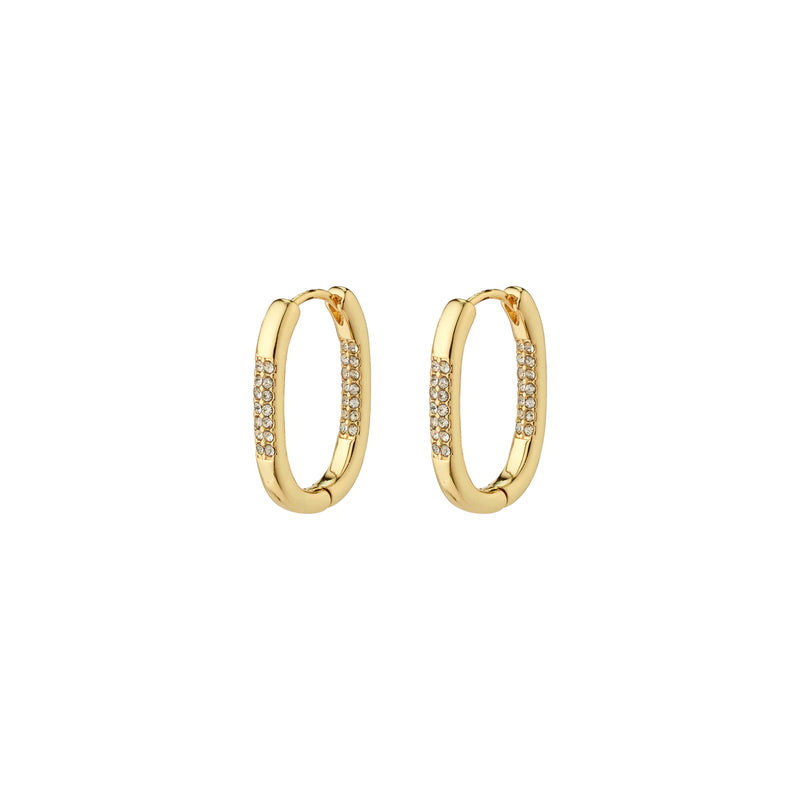 Star Small Gold Plated Hoops