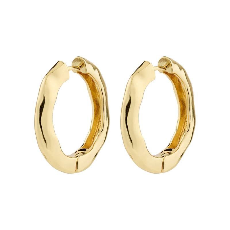 Believe Gold Plated Hoops