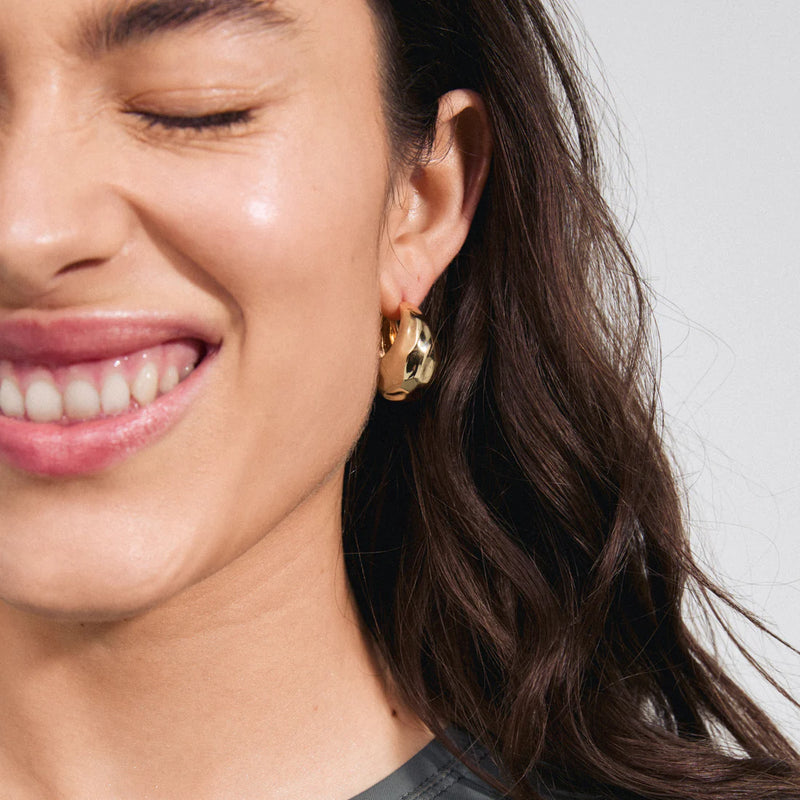 Believe Gold Plated Earrings