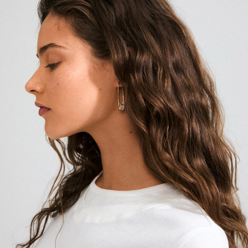 Instant Gold Plated Crystal Earrings