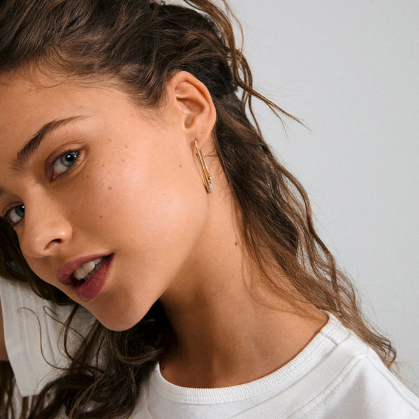 Instant Gold Plated Crystal Earrings