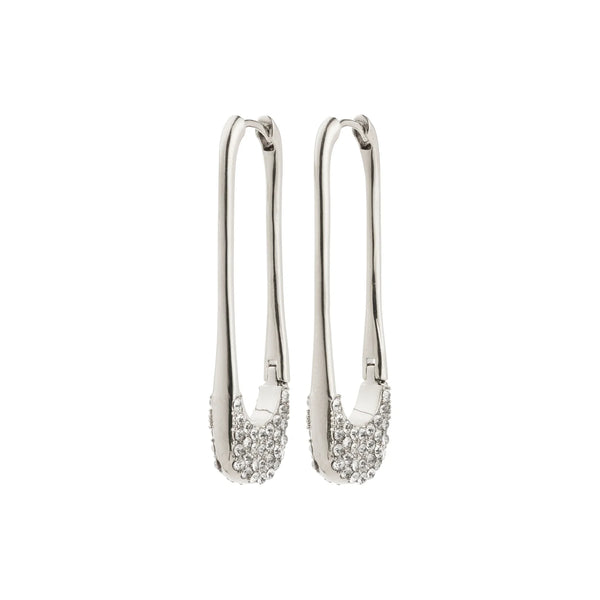 Instant Silver Plated Crystal Earrings