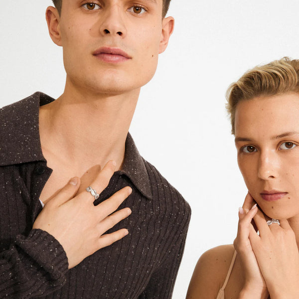 Sparkle Silver Plate Ring