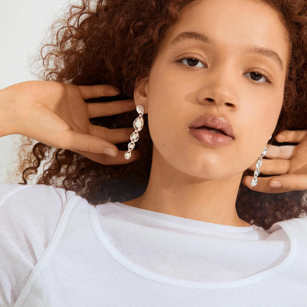 Sparkle Silver Plated Earrings