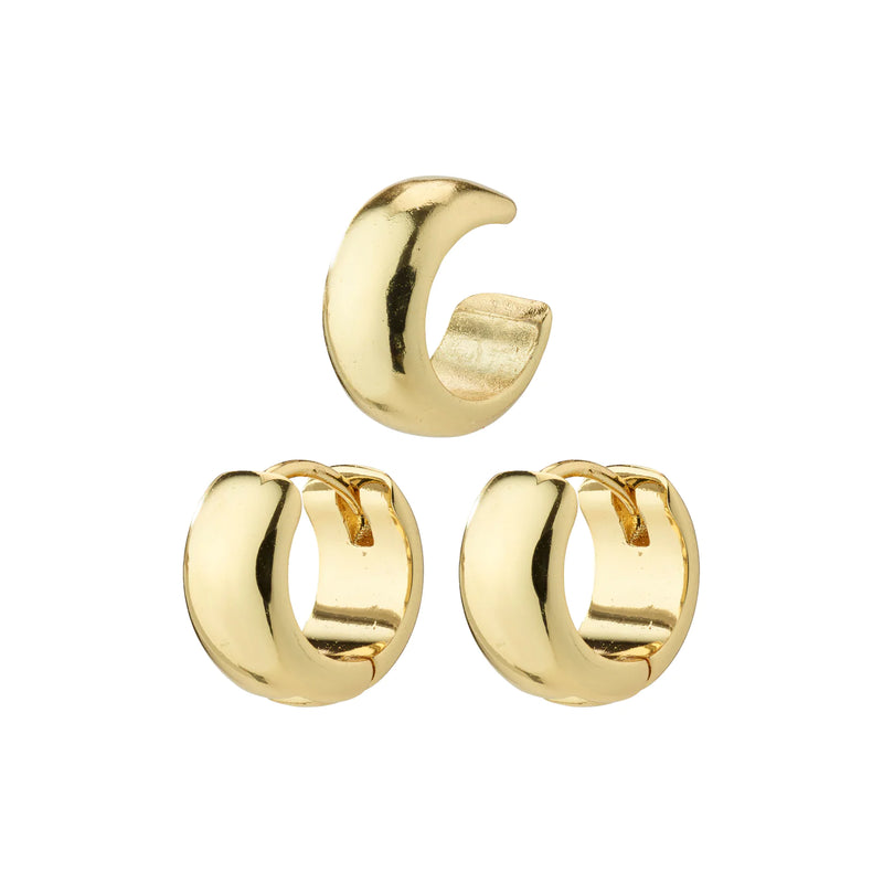 Pace Gold Plated Earring Set