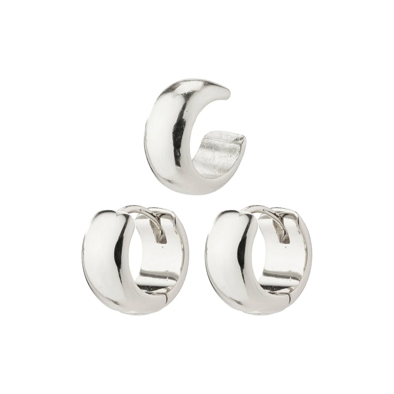 Pace Silver Plated Earring Set