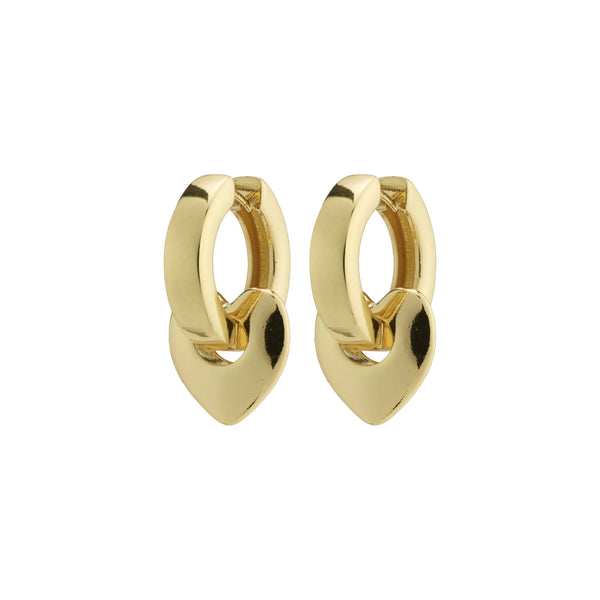 Wave Chunky Gold Plated Hoops