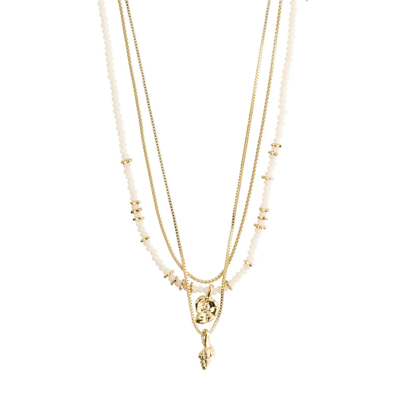 Sea Gold Plated 3-in-1 Necklace Set
