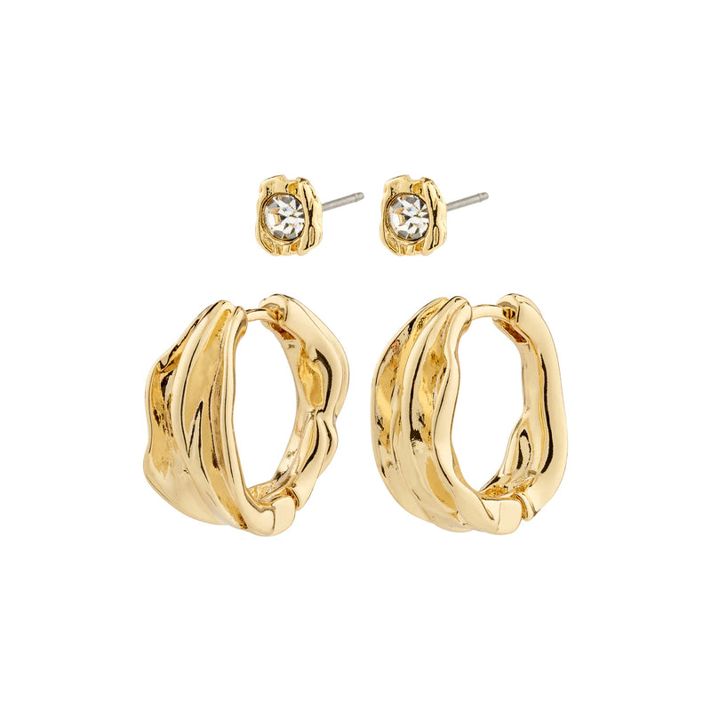 Feel Gold Plated Earring Set