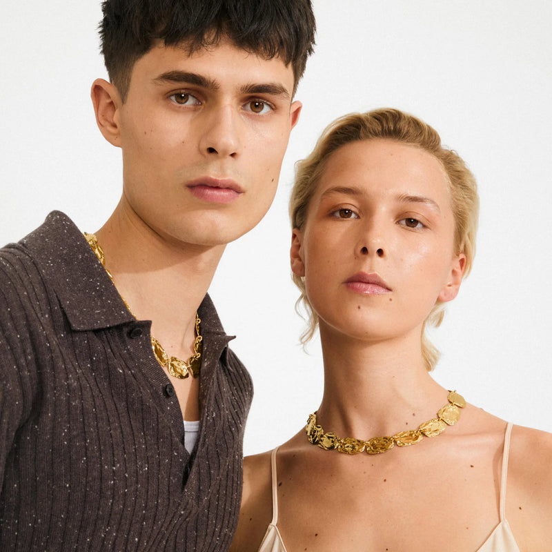 Shift Gold Plated Necklace