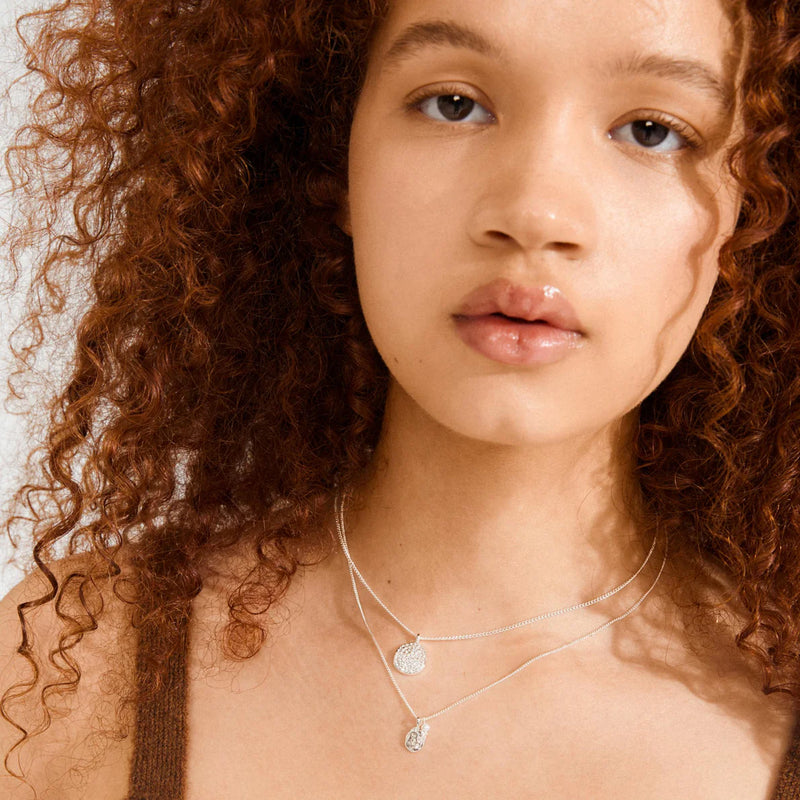 Shift Silver Plated 2-in-1 Necklace Set