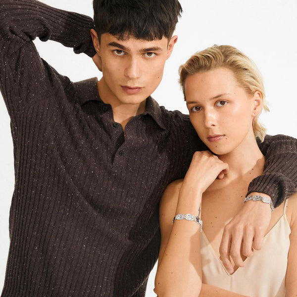 Shift Silver Plated Bracelet