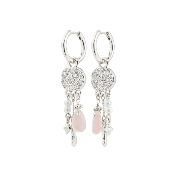 Shift Silver Plated Hoops