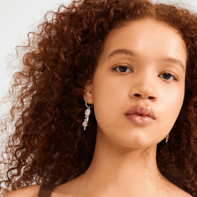 Shift Silver Plated Hoops