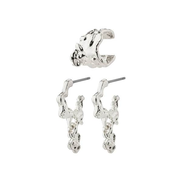 Rhythm Silver Plated Earring Set