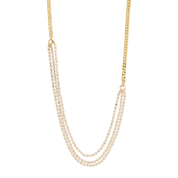 Blink Gold Plated Crystal Necklace