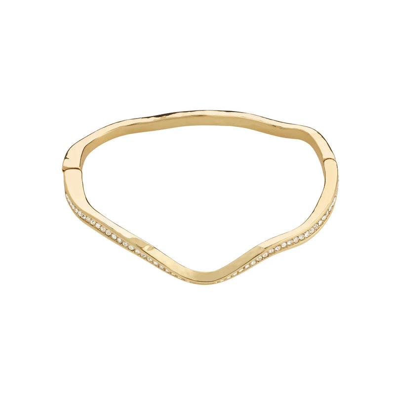 True Gold Plated Crystal Bangle