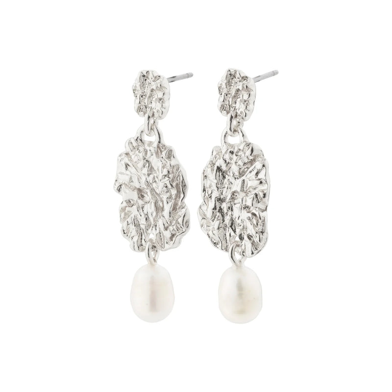 True Silver Plated Pearl Earrings