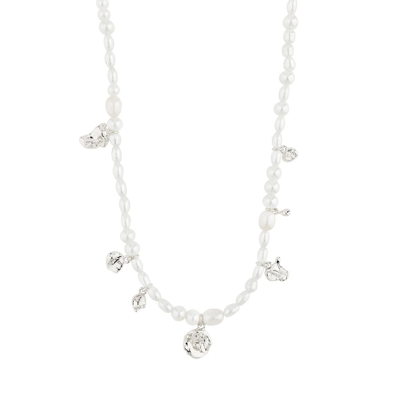 Intent Silver Plated Pearl Necklace