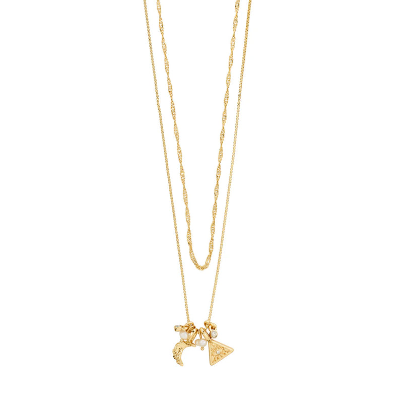 Between Gold Plated Necklace