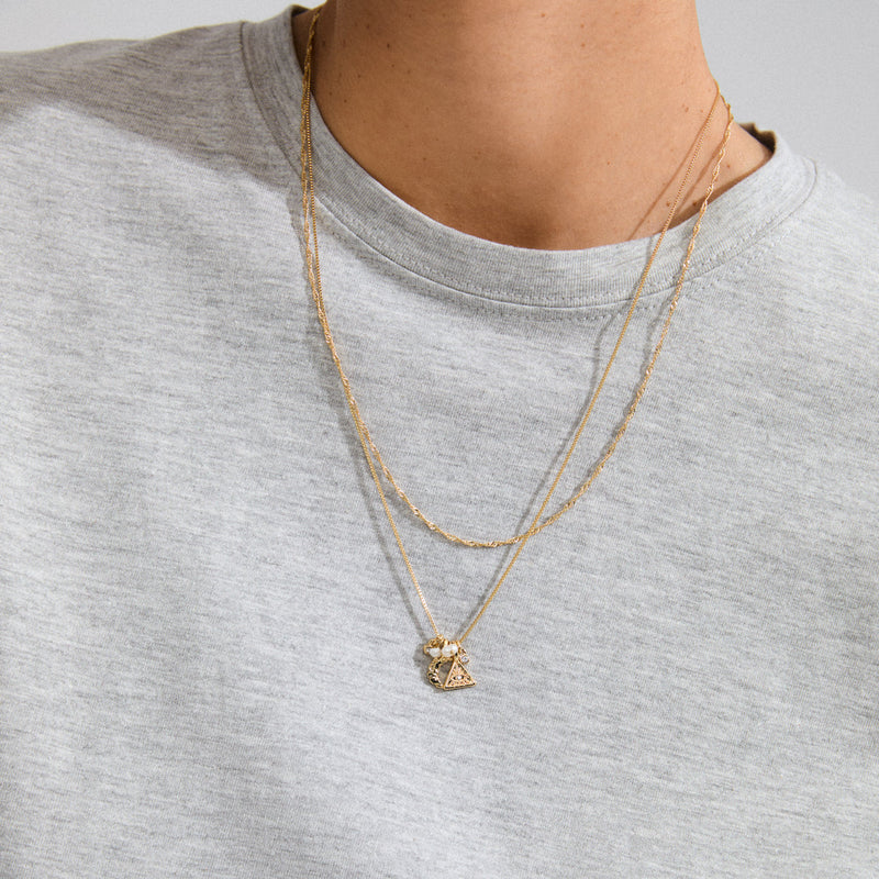 Between Gold Plated Necklace