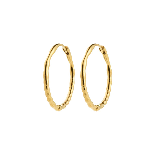 Between Gold Plated Hoops
