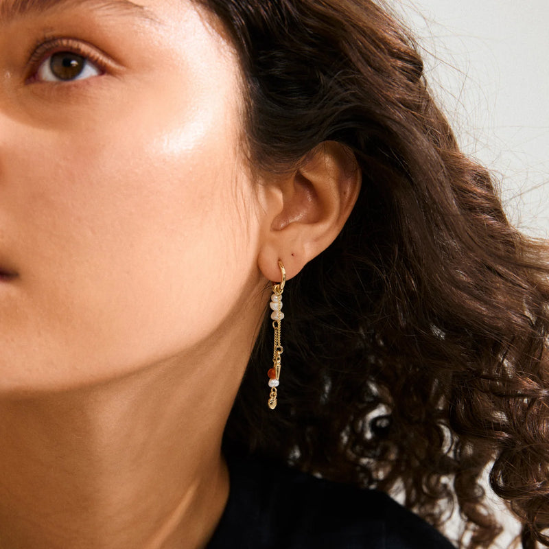 Between Gold Plated Earrings