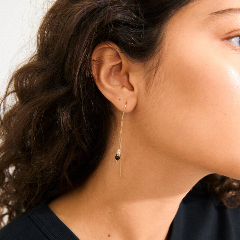 Between Gold Plated Earrings