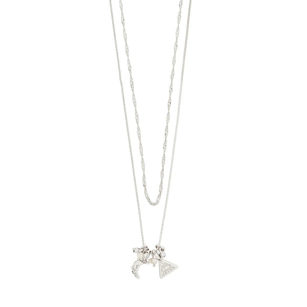 Between Silver Plated Necklace