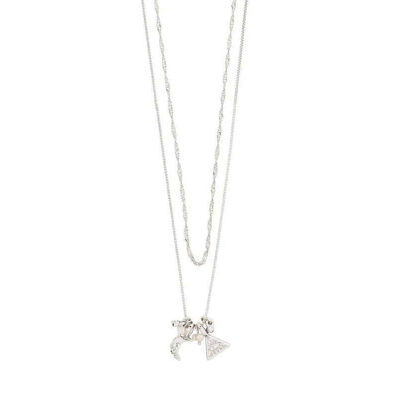 Between Silver Plated Necklace