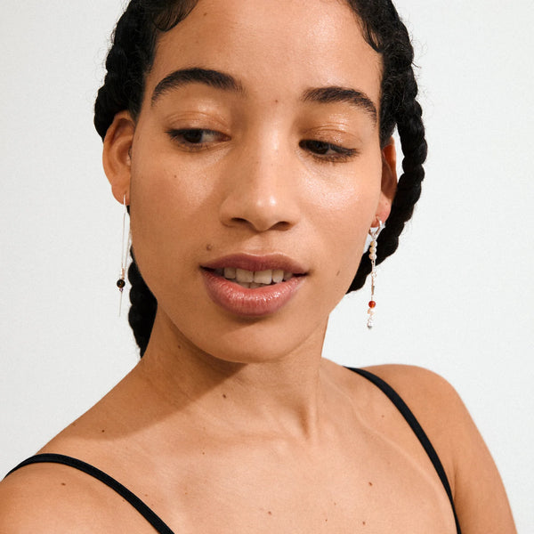 Between Silver Plated Earrings