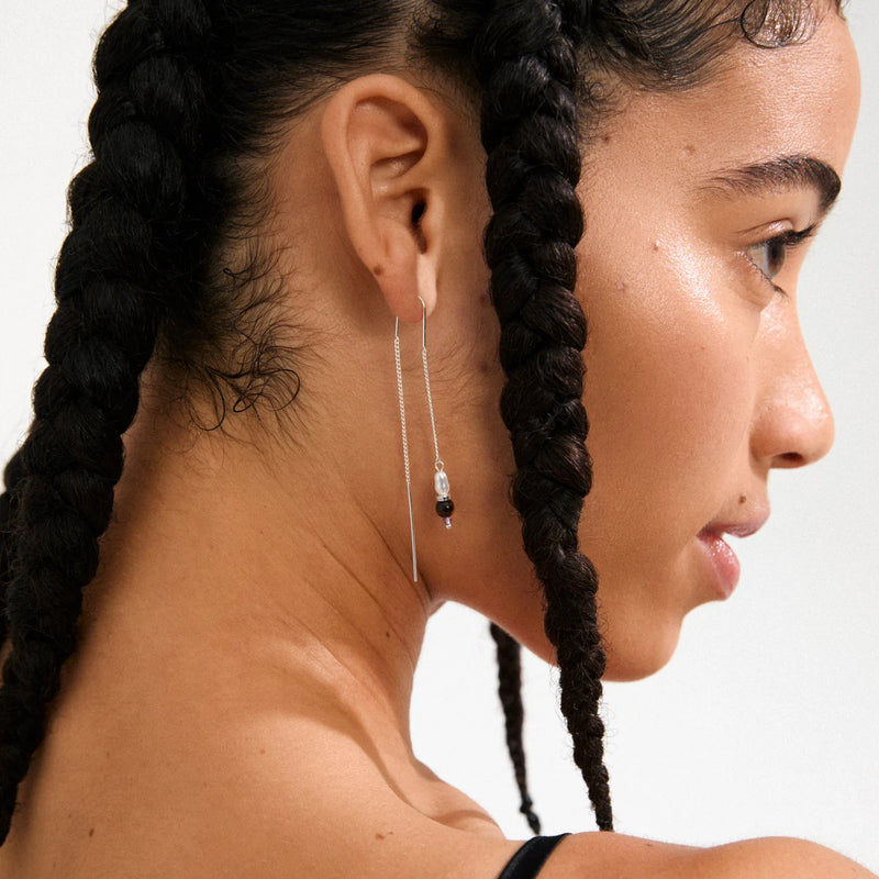 Between Silver Plated Earrings