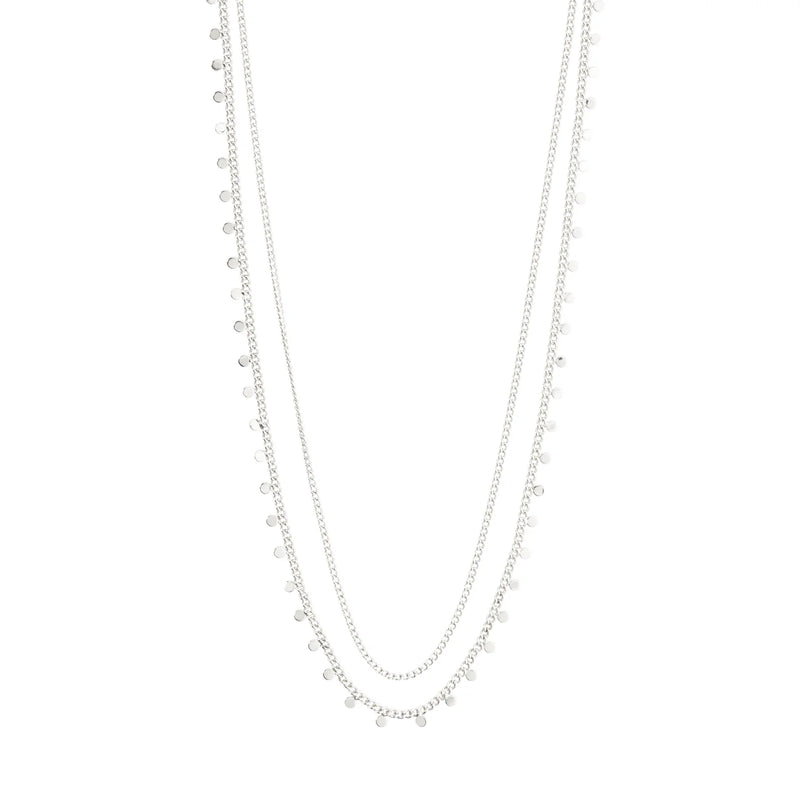 Bloom Silver Plated 2-in-1 Necklace Set