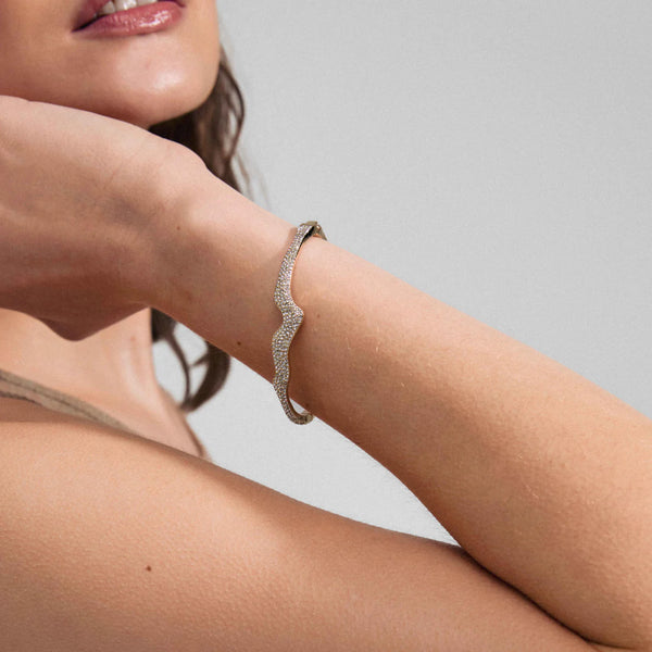 Connect Gold Plated Crystal Bracelet