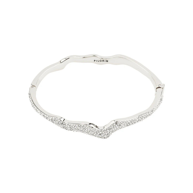 Connect Silver Plated Crystal Bracelet