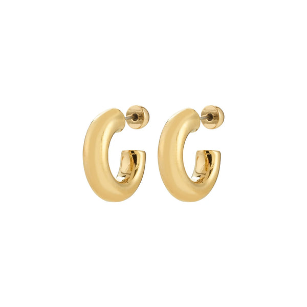 Phase Gold Plated Small Hoops